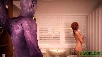 Redhead beauty banged by Evil Demon & his horny Monster Wife. 3D Monster Porn.