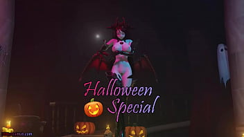 [MMD] Halloween Special! Demon shows off her moves and goods for you and enjoys her minions in various positions