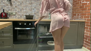 My husband's brother fucks me in the kitchen