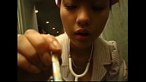 Sayuki Matsumoto - Curvy Nurse Flaunt her White Lingerie at the Lift