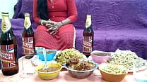 मैडम ने खाना और ठंडी बीयर के साथ सर का लंड का मजा लिया मुंबई आशु
